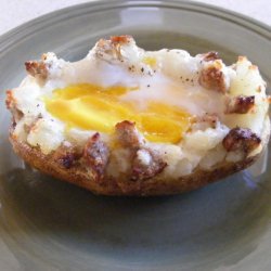 Baked Potato Eggs recipe