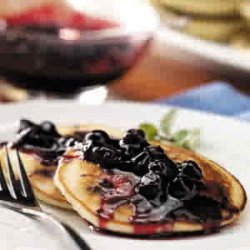 Sour Cream Blueberry Pancakes recipe