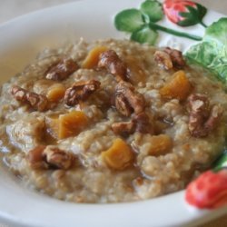 Roasted Oatmeal With Walnuts And Apricots recipe