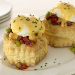 Red Potato-corned Beef Hash And Eggs In Puff Pastr... recipe
