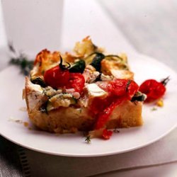 Baked Brie And Tomato Breakfast Strata recipe