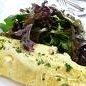 Rocket Omelette With Walnuts And Balsamic Dressing recipe