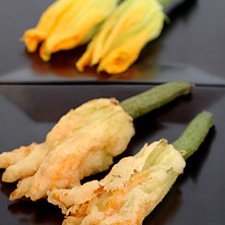 Persian Fetta And Caper Stuffed Zucchini Flowers recipe