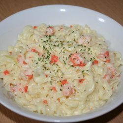 Mac And Cheese With Prawns recipe