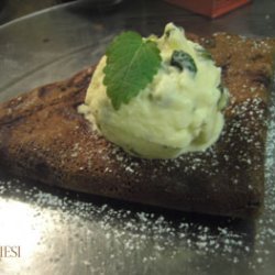 Chocolate Crepes With Peppermint Ice-cream recipe