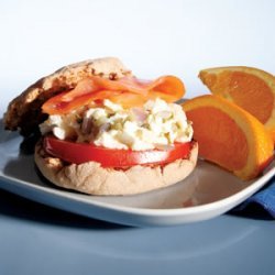 Power Breakfast 2  Egg And Salmon Sandwich recipe