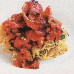 Potato Cakes With Bacon And Tomato Relish recipe