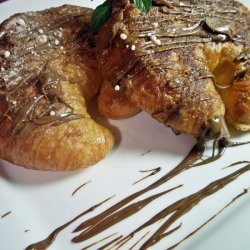 Hazelnut Croissant Toast With Nutella Butter recipe