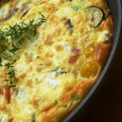 Zucchini, Mushroom & Tomato Frittata recipe