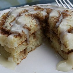 Cinnamon Roll Pancakes recipe