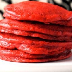 Red Velvet Chocolate Chips Pancakes recipe