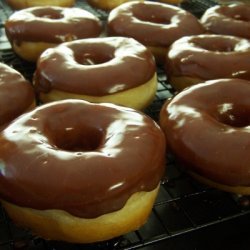 Yeast Doughnuts With Chocolate Glaze recipe