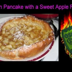 German Pancake With Sweet Apple Filling recipe