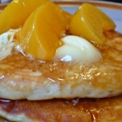 Peach & Brown Sugar Pancakes recipe
