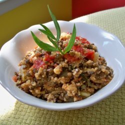 French Lentil And Couscous With Tomato Garlic And ... recipe