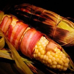 Bacon Wrapped Grilled Corn On The Cob recipe