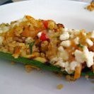 Quinoa And Veggie Stuffed Grilled Zucchini With Fe... recipe