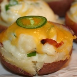 Twice Baked Red Potatoes With Roasted Jalapeno recipe