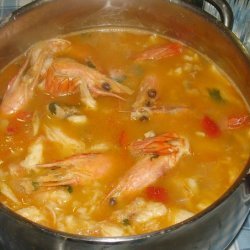 Monkfish And Prawns Portuguese Style Rice Stew - A... recipe