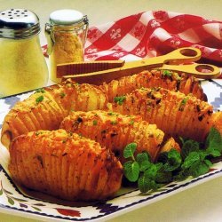 Sliced Baked Potatoes Microwaved recipe