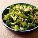 Broccoli And Garlic Curls With Pine Nuts And Garli... recipe