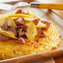 Shredded Potatoes With Sausage And Apples recipe
