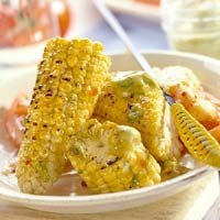 Marinated Grilled Corn With Chili-avocado Butter recipe