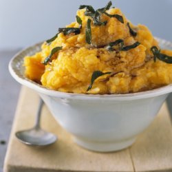Browned Butter Smashed Potatoes With Butternut Squ... recipe