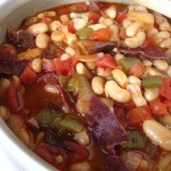 White Beans With Pastrami recipe