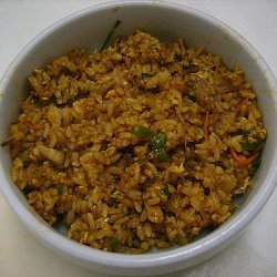 Mushrooms And Anchovies Fried Rice recipe