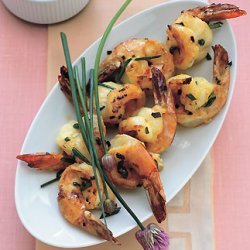 Jumbo Shrimp with Chive Butter recipe