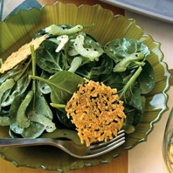 Spinach and Celery Salad with Lemon Vinaigrette recipe