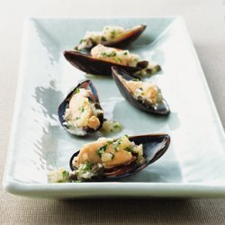 Mussels on the Half Shell with Ravigote Sauce recipe