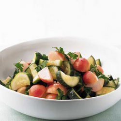 Brined Cucumber and Radish Salad recipe