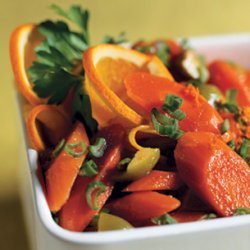 Carrot Salad with Orange, Green Olives, and Green Onions recipe