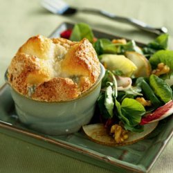 Cabrales Cheese Souffles with Endive and Asian Pear Salad recipe