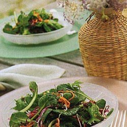 Farmers Market Green Salad with Fried Shallots recipe