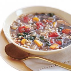 Barley and Lentil Soup with Swiss Chard recipe