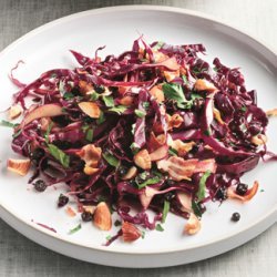 Red Cabbage Salad with Warm Pancetta-Balsamic Dressing recipe