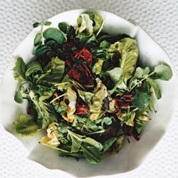 Crisp Winter Lettuces with Warm Sweet-and-Sharp Dressing recipe