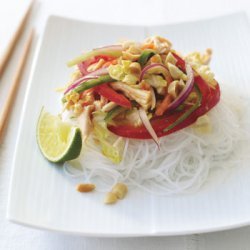 Thai Chicken Salad with Rice Noodles recipe
