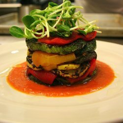 Vegetable Stacks With Tomato Coulis recipe