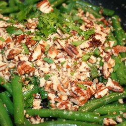 Green Beans With Walnuts And Walnut Oil recipe