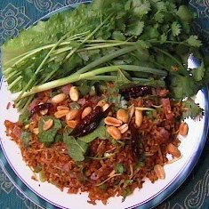 Thai Spicy Crispy Rice Nap Kaw Krow recipe