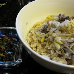 Korean Bean Sprouts Over Rice Kongnamul Bab recipe