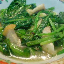 Easy Stir-fry Pork In Spinach recipe