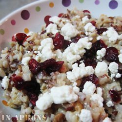 Goat Cheese And Cranberry Wild Rice Pilaf recipe