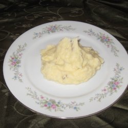 Semi Dirty Garlic Cheese Mashed Potatoes recipe