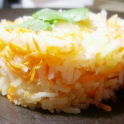 Savory Carrot Rice With Pine Nuts And Cinnamon recipe
