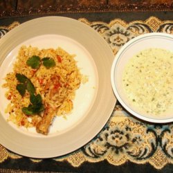 Spicy Rice With Chicken And Herbs recipe